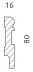 Плинтус напольный МДФ Cosca Decor AP28, с пазом под молдинг фото № 2