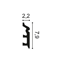 Плинтус напольный из дюрополимера Orac Decor SX122