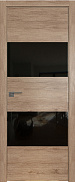 Межкомнатная дверь экошпон ProfilDoors серия ZN Модерн 10ZN, Дуб салинас светлый Черный лак (кромка матовая, 4-сторон)