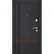 Входная дверь металлическая Titan.Doors Бергамо, Черный/Эковенге