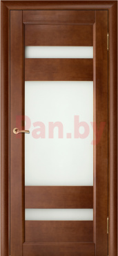 Межкомнатная дверь массив сосны Vilario (Стройдетали) Вега-2 ДО, Темный орех фото № 1