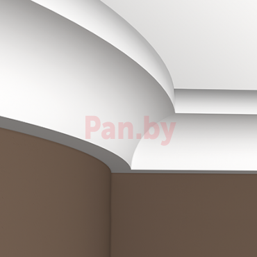 Плинтус потолочный из пенополиуретана Европласт 1.50.264 гибкий фото № 2