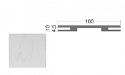 Доборная планка телескопическая Colorit Белая эмаль 100, нестандарт, 10*100*2450 мм