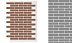 Гибкая фасадная панель АМК Клинкер однотонный 201 фото № 1