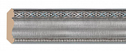 Плинтус потолочный из пенополистирола Декомастер Серебристый металлик 155s-55 (35*35*2400мм)
