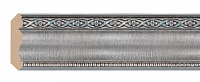 Плинтус потолочный из пенополистирола Декомастер Серебристый металлик 155s-55 (35*35*2400мм)