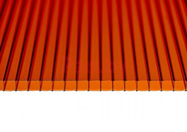 Поликарбонат сотовый Сэлмакс Групп Мастер бронза (коричневый) 6000*2100*8 мм, 0,88 кг/м2 фото № 1