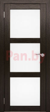 Межкомнатная дверь экошпон Юни Амати 20, Дуб венге (белое стекло) фото № 1
