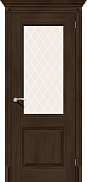 Межкомнатная дверь экошпон el Porta Classico Классико-33 Dark Oak White Crystal