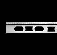 Уголок для плитки (профиль) латунный Profilpas Prodecor C Design DJKC/102 с кристаллами Swarovski, хром, 10мм