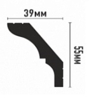 Плинтус потолочный из дюрополимера Декомастер D112 (55*39*2000мм)