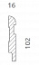 Плинтус напольный МДФ Cosca Decor AP29, с пазом под молдинг фото № 2