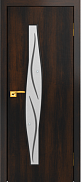 Межкомнатная дверь МДФ ламинированная Юни Стандарт С-10, Венге (фьюзинг)