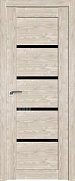 Межкомнатная дверь царговая экошпон ProfilDoors серия XN Модерн 2.09XN, Каштан светлый Триплекс черный