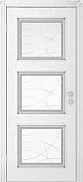 Межкомнатная дверь МДФ шпонированная Юркас Премиум Квадро, Эмаль серебро Мателюкс матовый