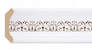 Плинтус потолочный из пенополистирола Декомастер Дуб белый с золотом 167-118 (50*50*2400мм)
