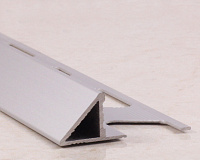 Уголок для плитки (профиль) алюминиевый ПО-05 СМ матовый, серебро