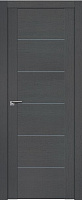 Межкомнатная дверь царговая экошпон ProfilDoors серия XN Модерн 99XN, Грувд Мателюкс графит