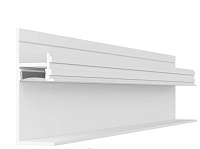 Плинтус универсальный алюминиевый Pro Design 7210 теневой Белый грунт (под рассеиватель)
