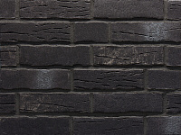 Клинкерная плитка для фасада Stroeher Steinlinge угловая 376 Platinschwarz NF 71x115x240