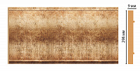 Декоративная панель из полистирола Декомастер Золотой глянец B30-126 2400х298х9