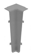 Угол внутренний для плинтуса ПВХ Cezar Hi-Line Prestige Серый (088)