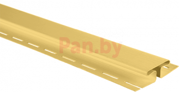 H профиль (соединительная планка) для сайдинга Альта-Профиль Желтый, 3м фото № 1