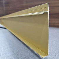 Плинтус напольный алюминиевый Pro Design Universal 235 скрытый Золото (анодированный)