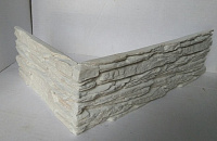 Декоративный искусственный камень Polinka Сланец Саянский гипсовый угловой составной У0106, серый