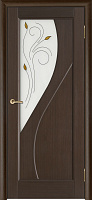 Межкомнатная дверь массив сосны Vilario (Стройдетали) Сандро ДЧ, Венге