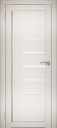 Межкомнатная дверь экошпон Юни Амати 7, Эшвайт (белое стекло)