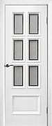 Межкомнатная дверь МДФ шпонированная Юркас Премиум Лондон ДО - Белая эмаль Мателюкс матовый