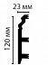 Плинтус напольный из дюрополимера Декомастер D233 (120*23*2000мм) фото № 2