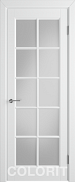 Межкомнатная дверь эмаль Colorit K3 Белая Эмаль Мателюкс Матовый (с фрезеровкой)