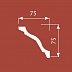 Плинтус потолочный из полистирола Cosca Decor Экополимер KX028 фото № 2