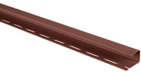 J-профиль для сайдинга Альта-Профиль Красно-коричневый, 3,66м