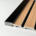 Финишная планка для реечных панелей из полистирола Grace 3D Rail Черная гладкая фото № 3