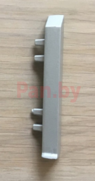 Заглушка для плинтуса металлическая AlPro13 2642 серебро (пара) фото № 2