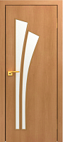 Межкомнатная дверь МДФ ламинированная Юни Стандарт С-7, Миланский орех