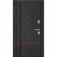 Входная дверь металлическая Titan.Doors Бергамо, Черный/Экодуб