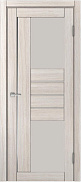 Межкомнатная дверь царговая экошпон МДФ Техно Профиль Dominika 523 Лиственница белая (стекло кремовое)