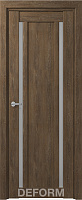 Межкомнатная дверь царговая экошпон Deform Серия D D13 Дуб шале корица Мателюкс