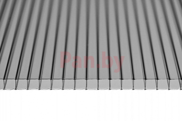 Поликарбонат сотовый Sotalux Серый 6000*2100*10 мм, 1 кг/м2 фото № 1