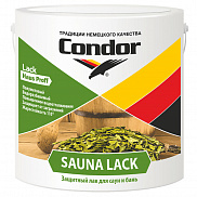 Лак акриловый для саун и бань Condor Sauna Lack бесцветный полуматовый 0,7 кг