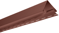 Угол наружный для сайдинга Альта-Профиль Красно-коричневый, 3,05м