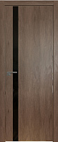 Межкомнатная дверь экошпон ProfilDoors серия ZN Модерн 6ZN, Дуб Салинас темный Черный лак (кромка матовая, 4-сторон)