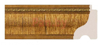 Плинтус потолочный из дюрополимера Decor-Dizayn Султан Багет 175-4 фото № 1