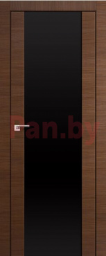 Межкомнатная дверь царговая ProfilDoors серия X Модерн 8X, Малага черри кроскут Триплекс черный