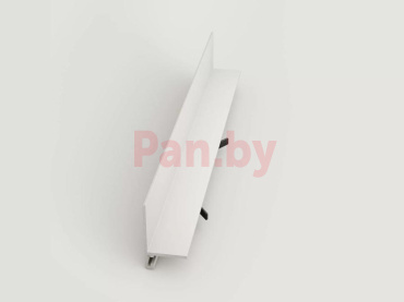 Микроплинтус напольный алюминиевый Laconistiq Micro L Белый матовый порошковый фото № 2