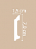 Плинтус напольный из полистирола Декомастер A025 (70*15*2000мм) фото № 2